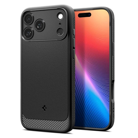 Spigen Rugged Armor Mag MagSafe - Etui do iPhone 17 Pro (Matte Black)