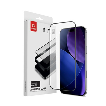 Crong 3D Armour Glass - Szkło hartowane iPhone Air + ramka instalacyjna