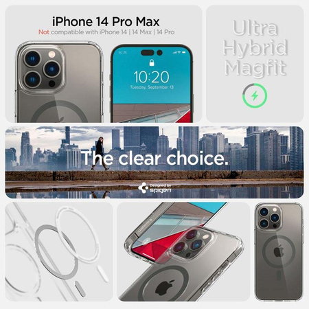 Spigen Ultra Hybrid Mag MagSafe – Etui do iPhone 14 Pro Max (Grafitowy)
