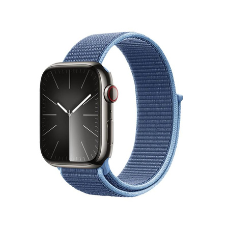 Crong Nylon - Pasek sportowy do Apple Watch 44/45/46/49 mm (Ocean Blue)