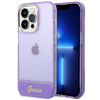 Guess Translucent - Etui iPhone 14 Pro (fioletowy)