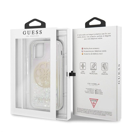 Guess Gradient Liquid Glitter Circle Logo - Etui iPhone 11 Pro Max