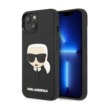 Karl Lagerfeld 3D Rubber Karl`s Head - Etui iPhone 14 Plus (czarny)