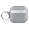 Karl Lagerfeld Monogram Karl & Choupette Head - Etui AirPods 4 (srebrny)