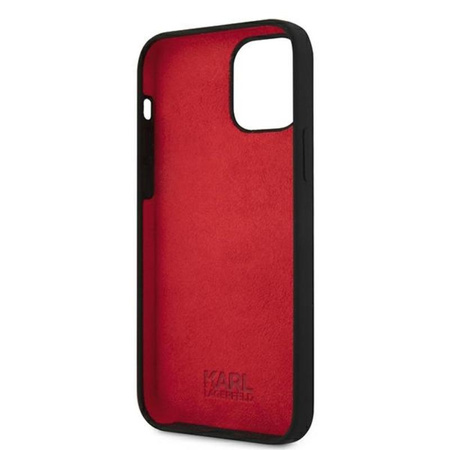 Karl Lagerfeld Silicone Stack Logo - Etui iPhone 12 / iPhone 12 Pro (czarny)