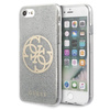 Guess Circle Glitter 4G - Etui iPhone SE 2020 / 8 / 7 (Light Grey)