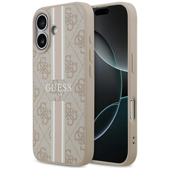 Guess 4G Printed Stripes MagSafe - Etui iPhone 17 (różowy)