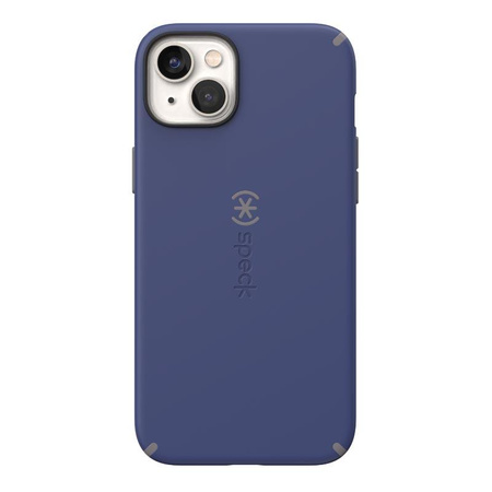 Speck CandyShell Pro + MagSafe - Etui iPhone 14 Plus z powłoką MICROBAN (Prussian Blue / Cloudy Grey)
