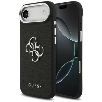 Guess Grained Big 4G Classic Logo - Etui iPhone Air (czarny)