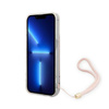 Guess 4G Print Cord - Etui ze smyczką iPhone 14 Pro (różowy)