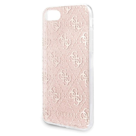 Guess 4G Glitter - Etui iPhone SE 2020 / 8 / 7 (Pink)