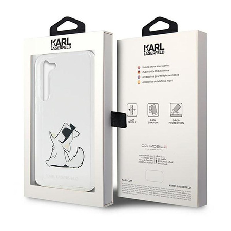 Karl Lagerfeld Choupette Fun - Etui Samsung Galaxy S23 (przezroczysty)