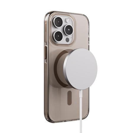 Crong Clear MAG Pro - Etui iPhone 15 Pro MagSafe (pustynny)