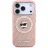 Karl Lagerfeld IML Choupette Head Logo MagSafe - Etui iPhone 17 Pro (różowy)