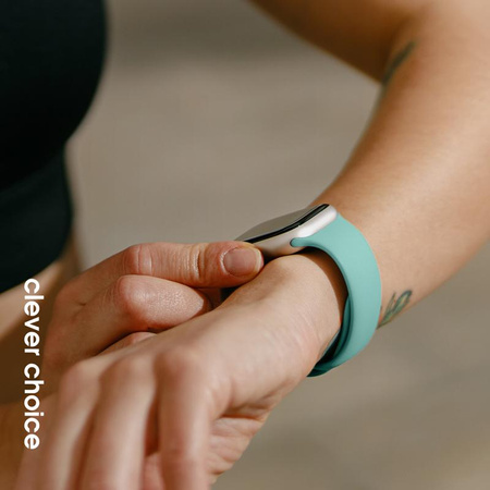 Crong Liquid - Pasek do Apple Watch 38/40/41/42mm (turkusowy)