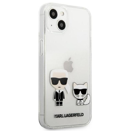 Karl Lagerfeld Ikonik & Choupette - Etui iPhone 13 (przezroczysty)