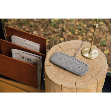 Moshi Sette Q - Podwójna bezprzewodowa ładowarka indukcyjna Qi do iPhone i Android (Nordic Grey)