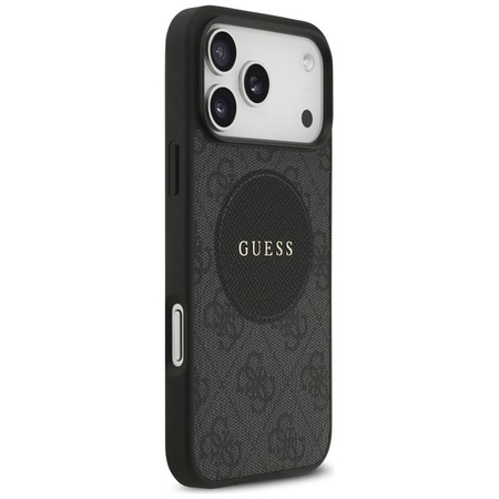 Guess 4G Circle Classic Logo MagSafe - Etui iPhone 17 Pro Max (czarny)