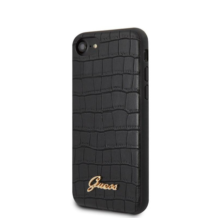 Guess Croco Case - Etui iPhone SE 2020 / 8 / 7 (Black)