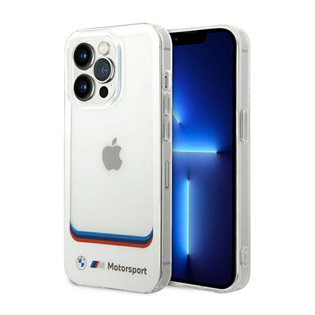 BMW Transparent Center - Etui iPhone 14 Pro (biały)