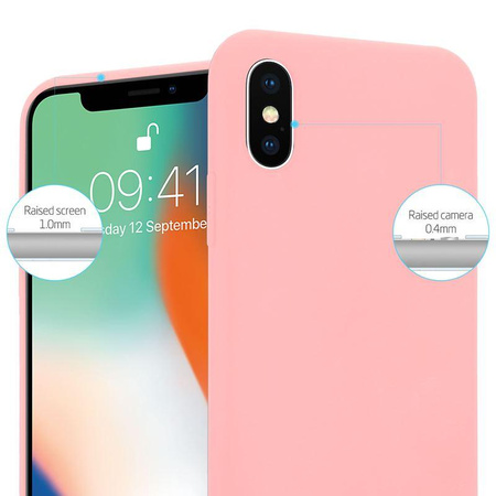 Crong Soft Skin Cover - Etui iPhone Xs / X (różowy)