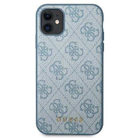 Guess 4G Metal Gold Logo - Etui iPhone 11 (niebieski)