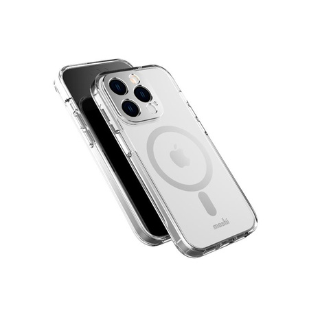 Moshi iGlaze MagSafe - Etui iPhone 14 Pro (Luna Silver)