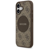Guess 4G Circle Classic Logo MagSafe - Etui iPhone 17 (brązowy)