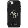 Guess Grained Big 4G Logo Small Classic Logo - Etui do iPhone 16e (czarny)