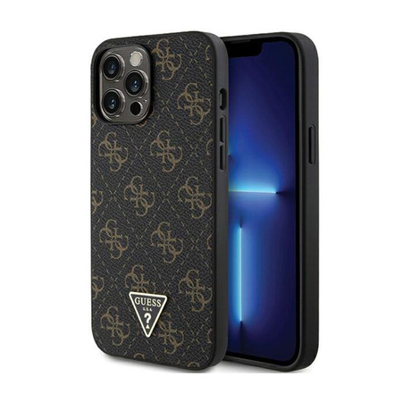 Guess 4G Triangle Metal Logo - Etui iPhone 13 Pro Max (czarny)