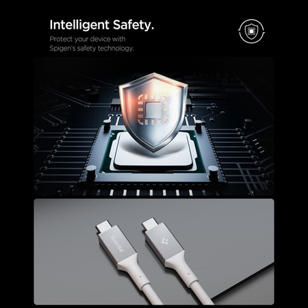 Spigen EB10020CC Essential - Kabel USB-C do USB-C PD 100W 2m (Biały)