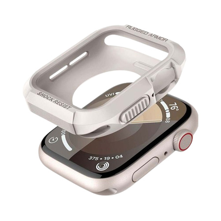 Spigen Rugged Armor - Obudowa do Apple Watch 4/5/6/7/8/9/SE 44/45 mm (Dune Beige)