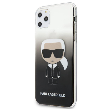 Karl Lagerfeld Iconic Karl Gradient - Etui iPhone 11 Pro Max (czarny)