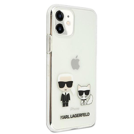 Karl Lagerfeld Ikonik & Choupette - Etui iPhone 11 / iPhone XR (przezroczysty)