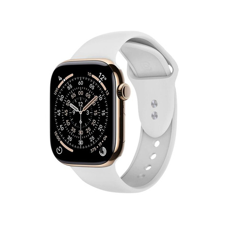 Crong Liquid - Pasek do Apple Watch 44/45/46/49 mm (biały)