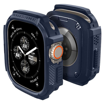 Spigen Rugged Armor - Obudowa do Apple Watch Ultra 1/2 49 mm (Navy Blue)