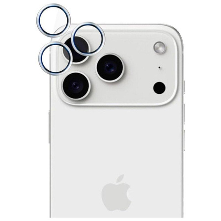 3mk HARDY Lens Protection Pro - Szkło na obiektyw aparatu iPhone 17 Pro / iPhone 17 Pro Max (Silver)