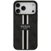 Guess 4G Printed Stripes MagSafe - Etui iPhone 17 Pro Max (czarny)