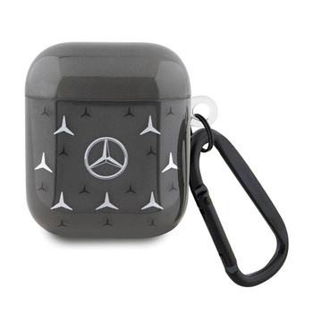 Mercedes Large Star Pattern - Etui AirPods 1/2 gen (czarny)