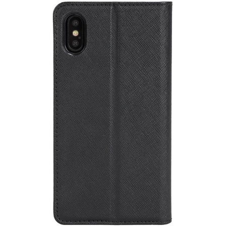 Krusell Malmo 4 Card Foliocase - Etui iPhone X z kieszeniami na karty + stand up (czarny)
