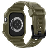 Spigen Rugged Armor Pro V2 – Pasek z obudową do Apple Watch 10 / 11 46 mm (Vintage Khaki)