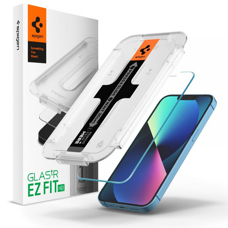 Spigen Glas.TR EZ Fit - Szkło hartowane do Apple iPhone 14/ iPhone 13 / iPhone 13 Pro