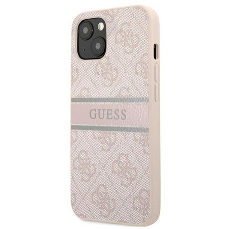 Guess 4G Printed Stripe - Etui iPhone 13 Mini (różowy)