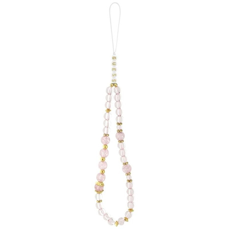 Guess IML Flowers Electro Pearl Strap MagSafe - Etui iPhone 17 Pro (różowy)