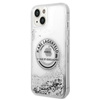 Karl Lagerfeld Liquid Glitter Round RSG Logo Case – Etui iPhone 14 Plus (srebrny)