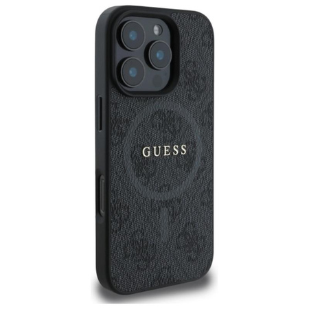 Guess 4G Ring Classic Logo MagSafe - Etui iPhone 16 Pro Max (czarny)