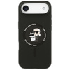Karl Lagerfeld Silicone Karl & Choupette Ring MagSafe - Etui iPhone Air (czarny)