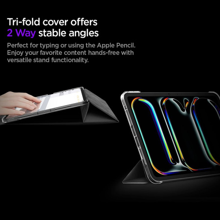 Spigen Liquid Air Folio - Etui do iPad Pro 11" (M5, 2025 / M4, 2024) (Black)