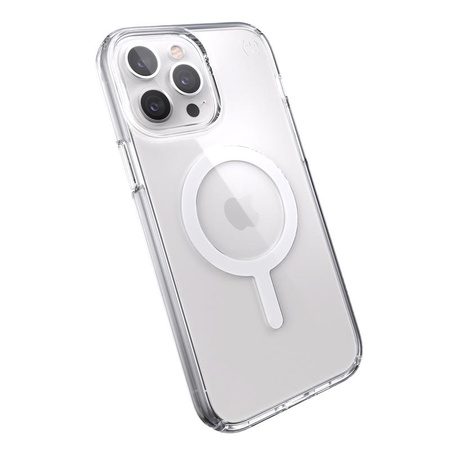Speck Presidio Perfect-Clear + MagSafe – Etui iPhone 13 Pro Max / 12 Pro Max z powłoką MICROBAN (Clear)