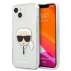 Karl Lagerfeld Karl's Head Glitter - Etui iPhone 13 (srebrny)